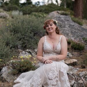 Lace Bridal Gown in Cream